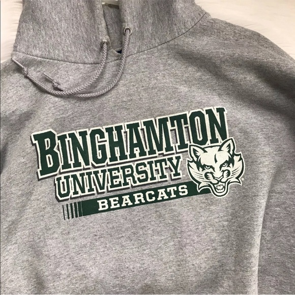 Dated Champion Binghamton Bearcats Hoodie Grey - Picture 8 of 8